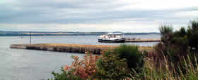 Amazon arriving at Bo'ness Harbour